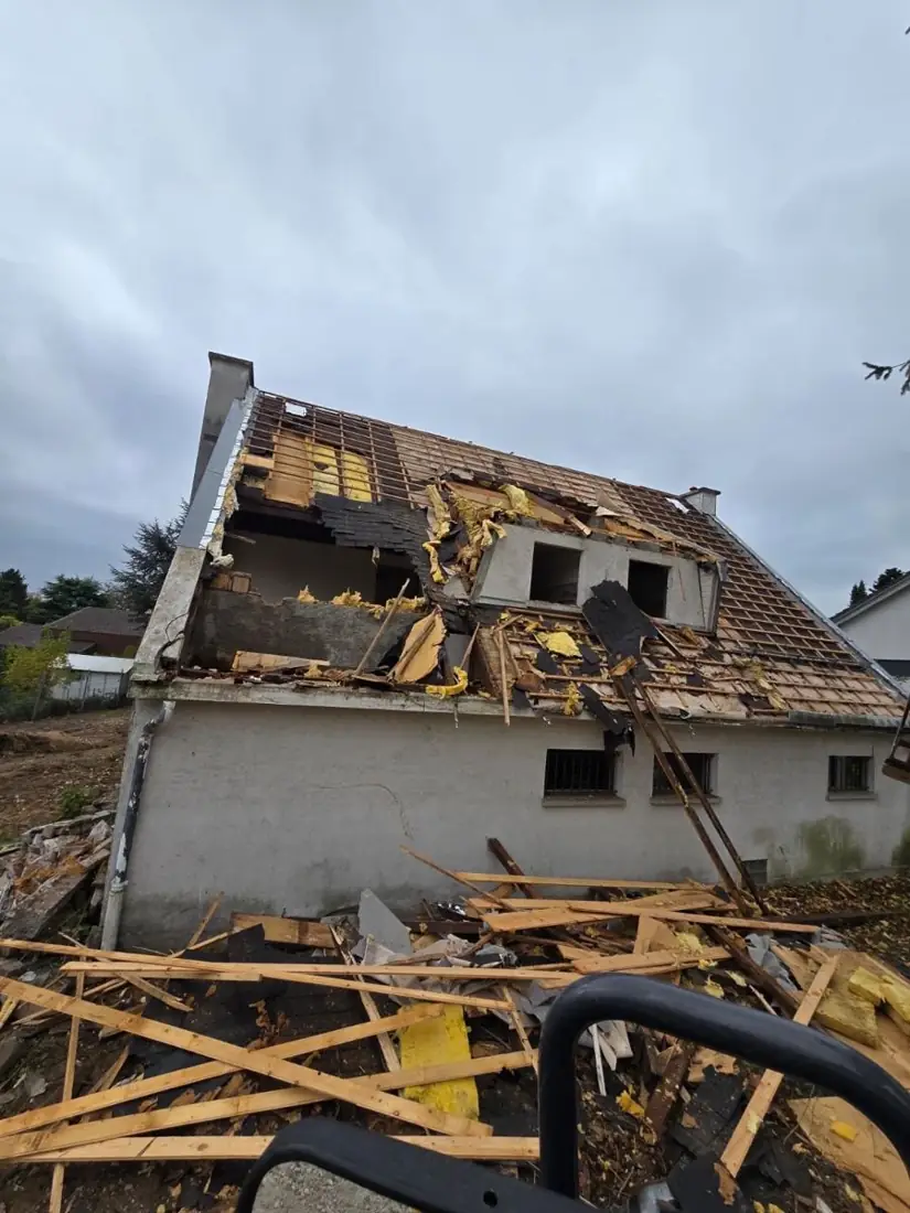 Démolition d'une maison